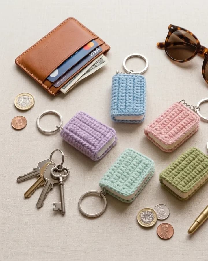Miniature Book Keychain crochet pattern, photo 1