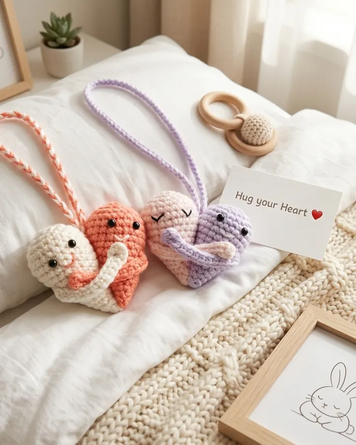 Always Together Hearts Amigurumi crochet pattern, photo 1