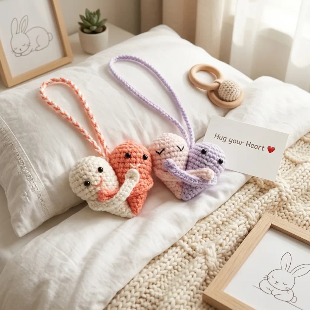 Always Together Hearts Amigurumi crochet pattern, photo 1