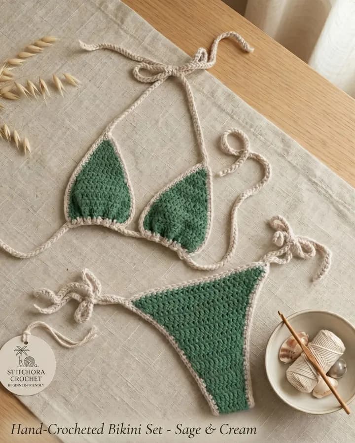 Coastal Glow Bikini Set crochet pattern, photo 1