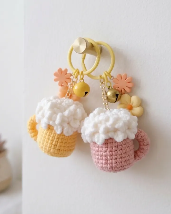 Mini Beer Mug Keychain & Charm