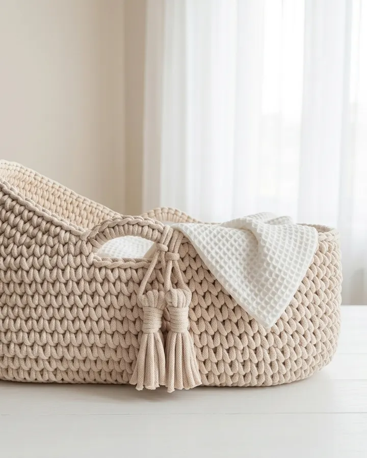 Haven Hooded Moses Basket crochet pattern, photo 1