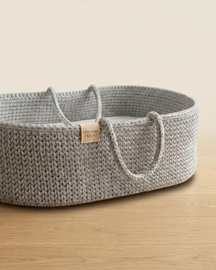 DreamNest Moses Basket crochet pattern, photo 1
