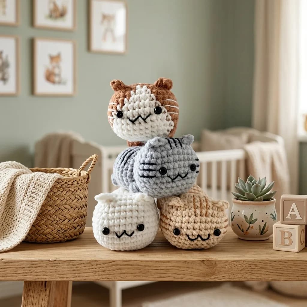 Stacky Kitty Amigurumi crochet pattern, photo 1