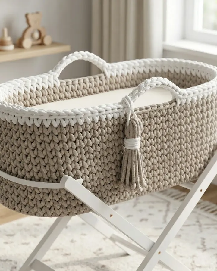 Willow Weave Moses Basket crochet pattern, photo 1