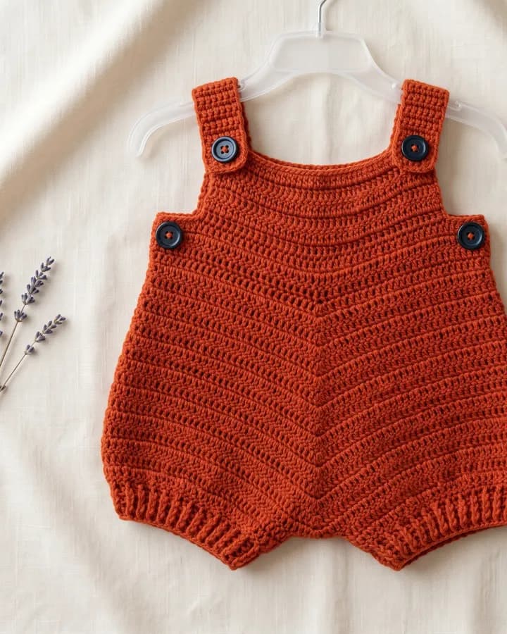 Easy Everyday Baby Romper crochet pattern, photo 1