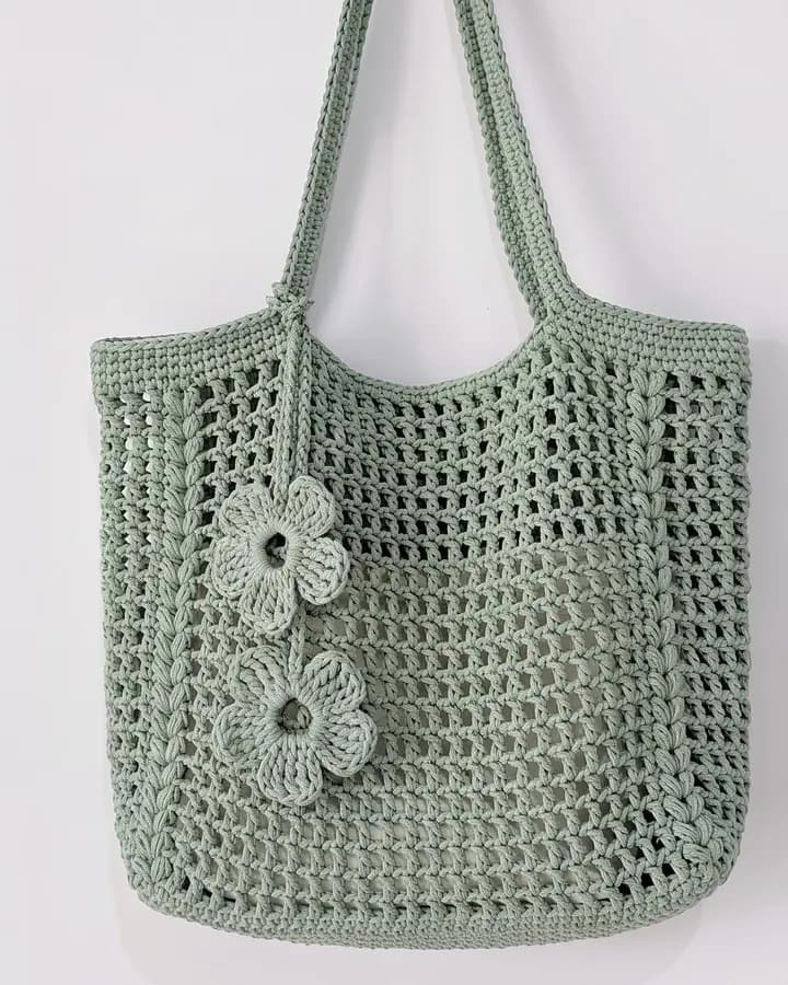 Summer Mesh Tote Bag crochet pattern, photo 1