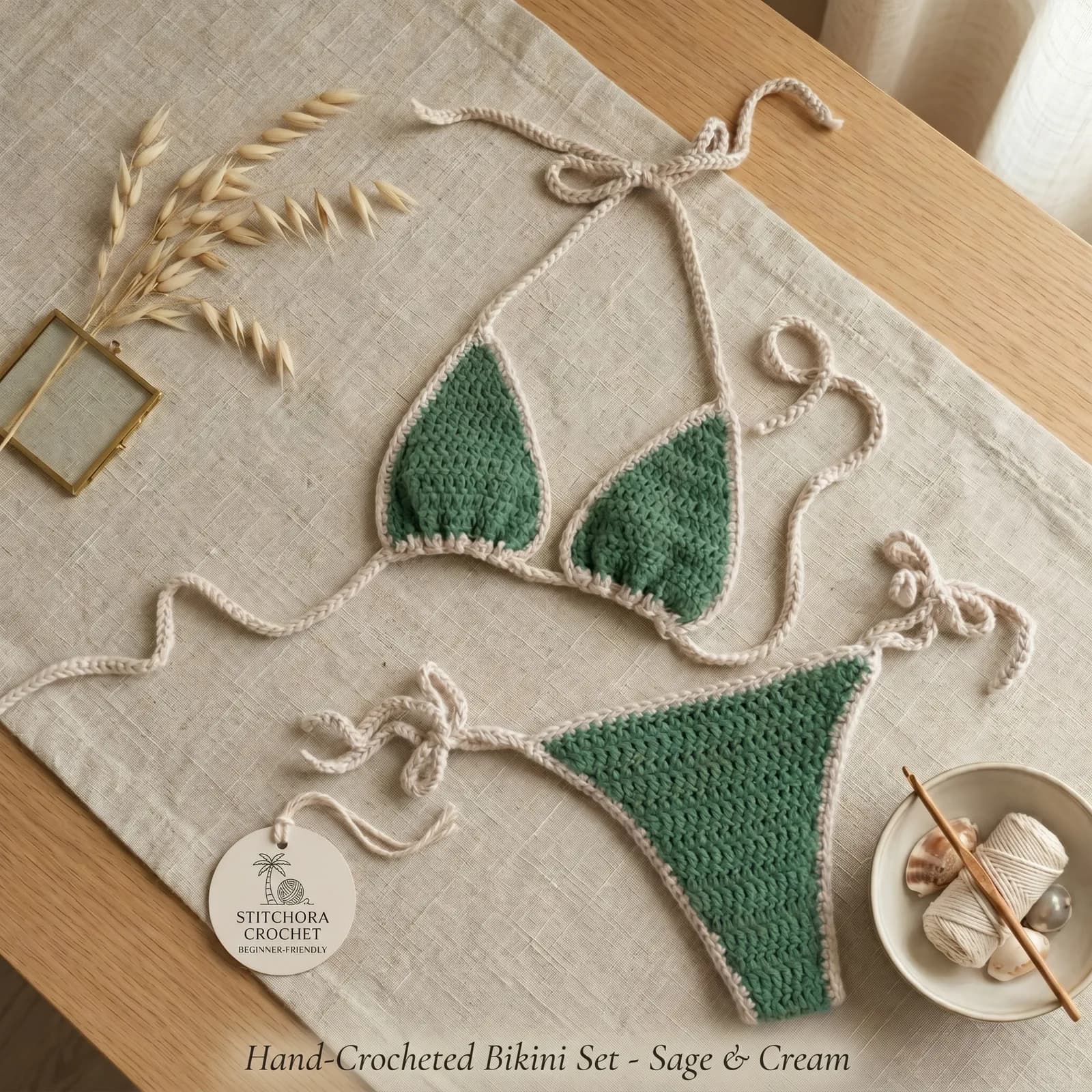 Coastal Glow Bikini Set crochet pattern, photo 1