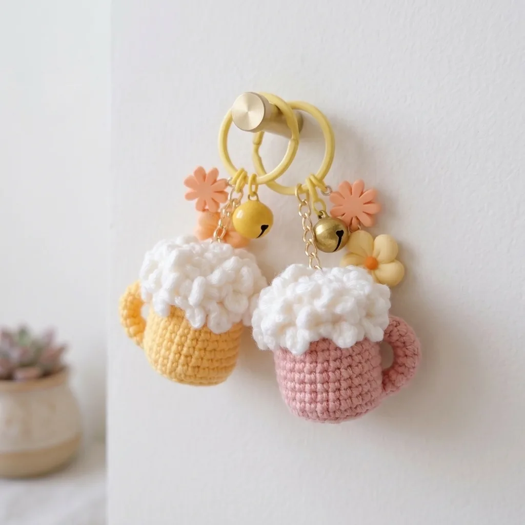 Mini Beer Mug Keychain & Charm