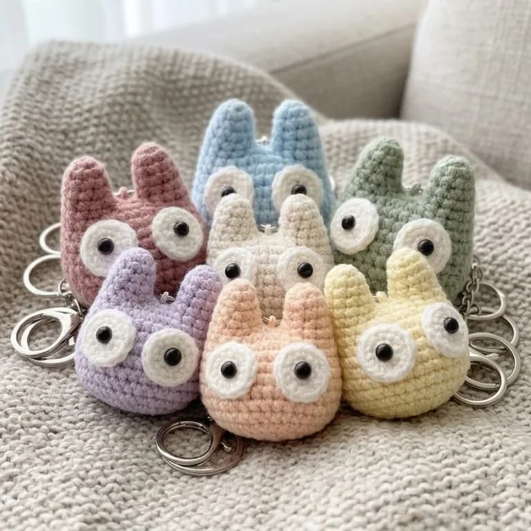Amigurumi Creature Keychain