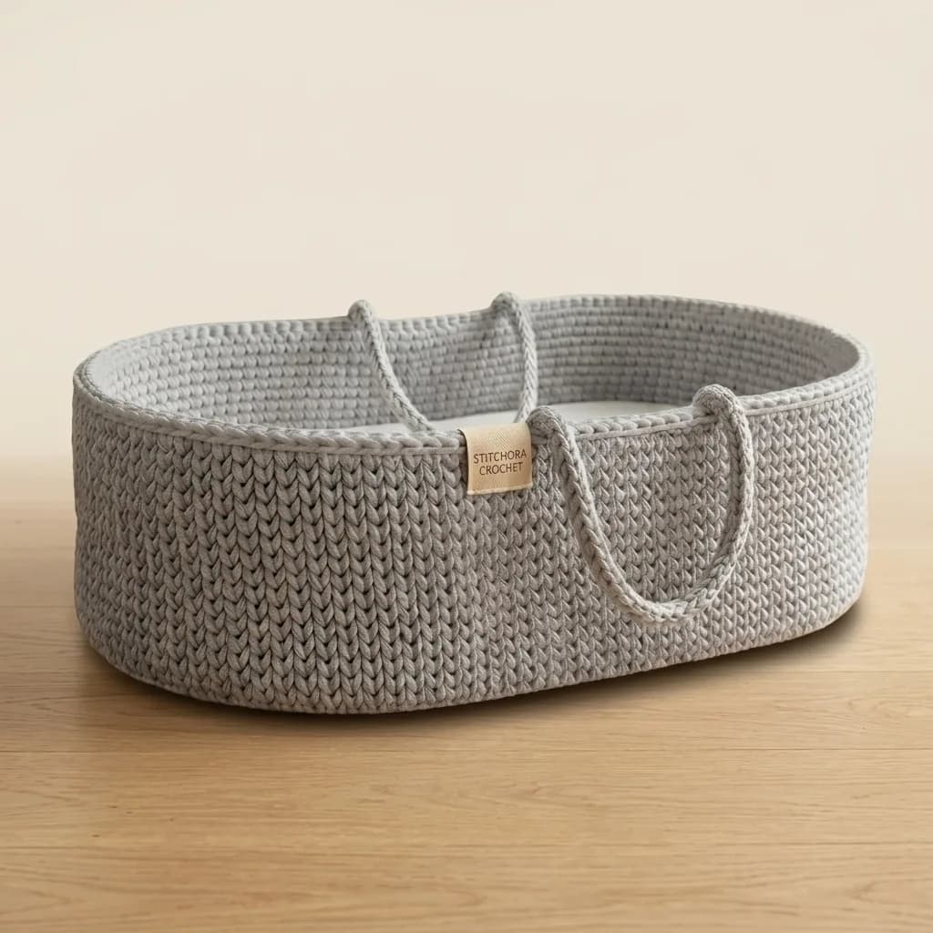 DreamNest Moses Basket crochet pattern, photo 1