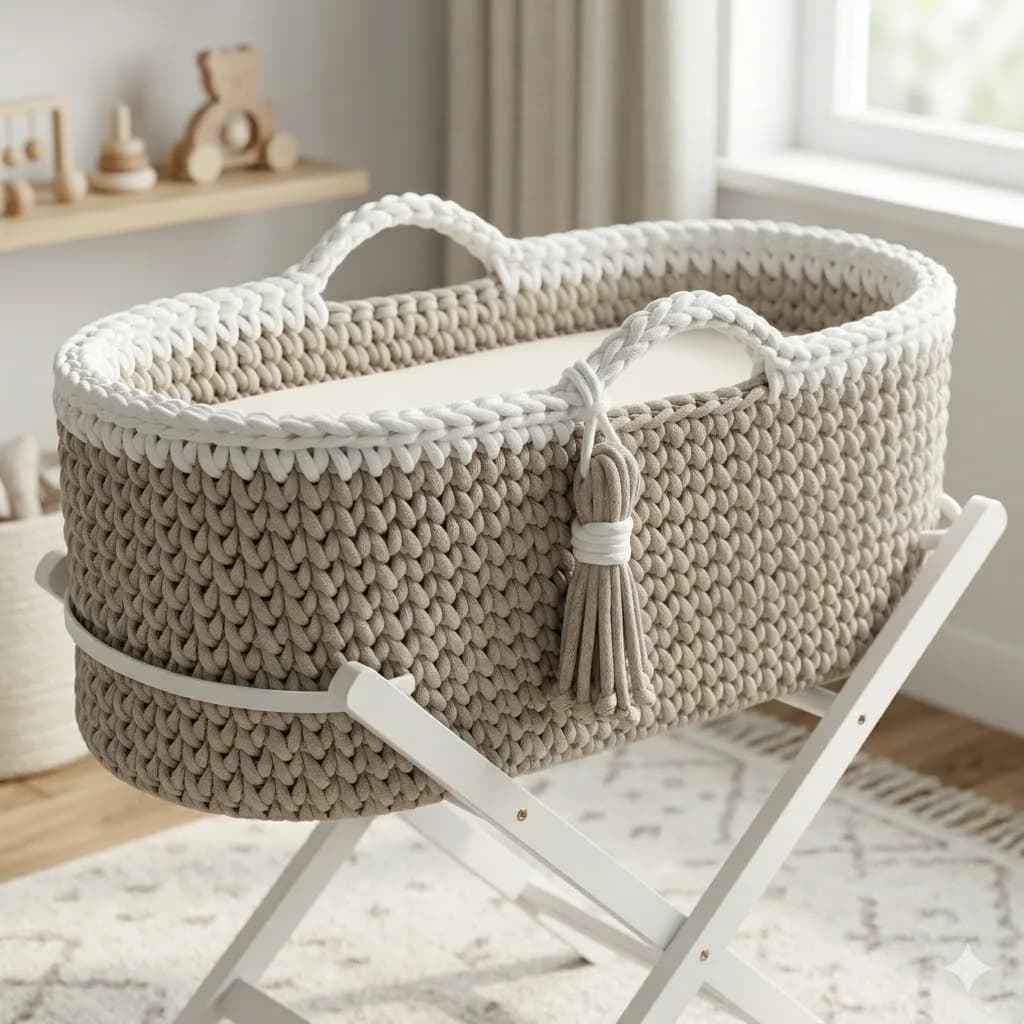 Willow Weave Moses Basket crochet pattern, photo 1